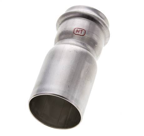 Press Fitting - 35mm Female & 42mm Male - Stainless Steel