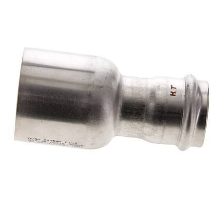 Press Fitting - 35mm Female & 54mm Male - Stainless Steel