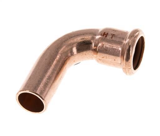 90deg Elbow Press Fitting - 18mm Female & 18mm Male - Copper alloy