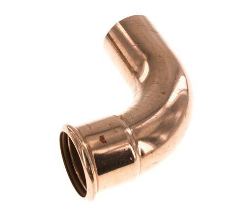 90deg Elbow Press Fitting - 54mm Female & 54mm Male - Copper alloy