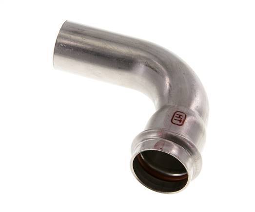 90deg Elbow Press Fitting - 28mm Female & 28mm Male - Stainless Steel