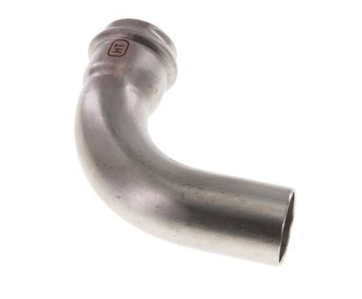 90deg Elbow Press Fitting - 35mm Female & 35mm Male - Stainless Steel