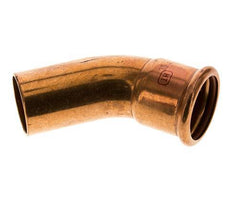 45deg Elbow Press Fitting - 35mm Female & 35mm Male - Copper alloy
