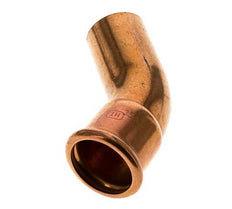 45deg Elbow Press Fitting - 35mm Female & 35mm Male - Copper alloy