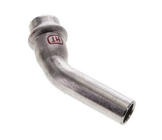 45deg Elbow Press Fitting - 15mm Female & 15mm Male - Stainless Steel