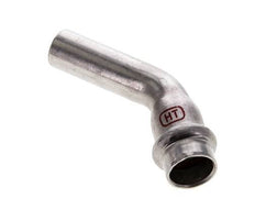 45deg Elbow Press Fitting - 15mm Female & 15mm Male - Stainless Steel