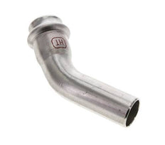 45deg Elbow Press Fitting - 22mm Female & 22mm Male - Stainless Steel
