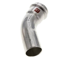 45deg Elbow Press Fitting - 35mm Female & 35mm Male - Stainless Steel