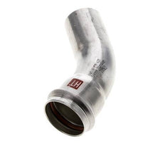 45deg Elbow Press Fitting - 35mm Female & 35mm Male - Stainless Steel