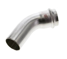 45deg Elbow Press Fitting - 42mm Female & 42mm Male - Stainless Steel