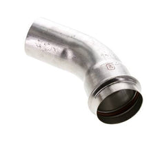 45deg Elbow Press Fitting - 54mm Female & 54mm Male - Stainless Steel