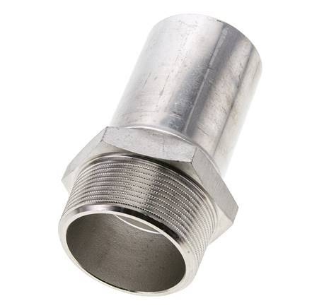 Press Fitting - 54mm Male & R 2'' Male - Stainless Steel