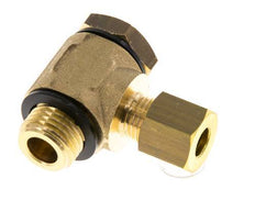 6mm & G1/4'' Brass Swivel Joint Compression Fitting with Male Threads 150 bar Polyamide DIN EN 1254-2