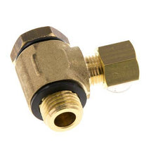 6mm & G1/4'' Brass Swivel Joint Compression Fitting with Male Threads 150 bar Polyamide DIN EN 1254-2