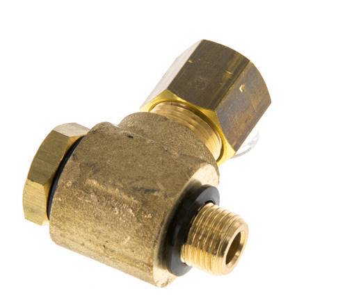 8mm & G1/8'' Brass Swivel Joint Compression Fitting with Male Threads 135 bar Polyamide DIN EN 1254-2