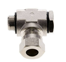12L & G3/8'' Nickel plated Brass Swivel Joint Cutting Fitting with Male Threads 75 bar Rotatable ISO 8434-1