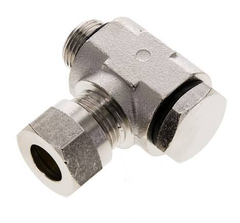 12L & G3/8'' Nickel plated Brass Swivel Joint Cutting Fitting with Male Threads 75 bar Rotatable ISO 8434-1