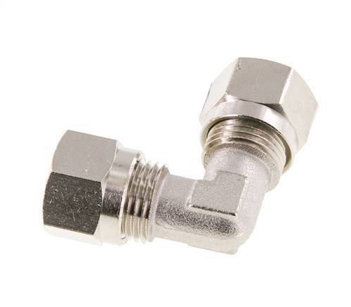 10L Nickel plated Brass Elbow Cutting Fitting 115 bar ISO 8434-1