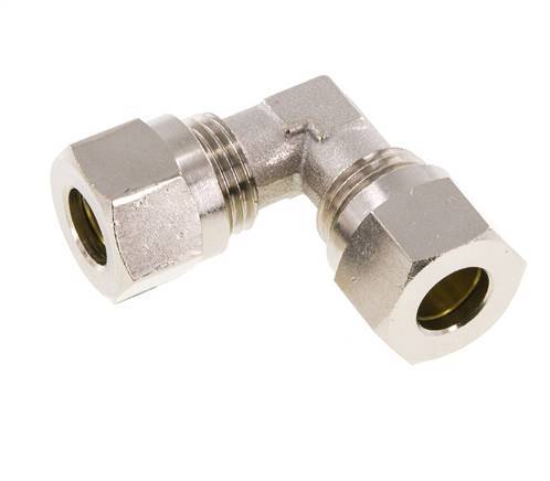 10L Nickel plated Brass Elbow Cutting Fitting 115 bar ISO 8434-1