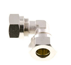 15L Nickel plated Brass Elbow Cutting Fitting 70 bar ISO 8434-1