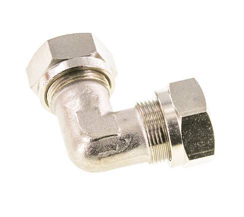 18L Nickel plated Brass Elbow Cutting Fitting 65 bar ISO 8434-1