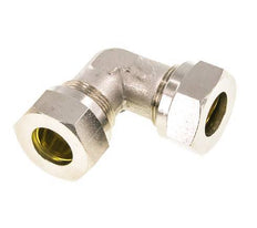 18L Nickel plated Brass Elbow Cutting Fitting 65 bar ISO 8434-1