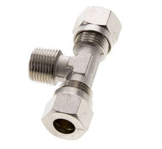 10L & R3/8'' Nickel plated Brass T-Shape Tee Cutting Fitting with Male Threads 115 bar ISO 8434-1