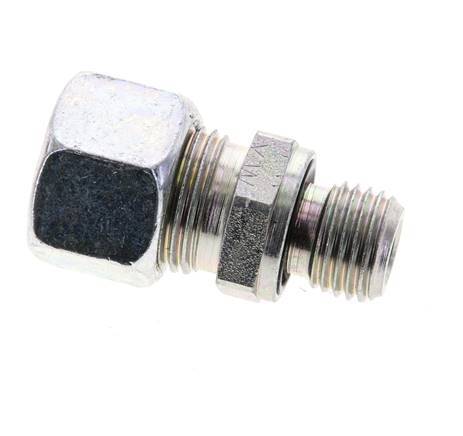 12L & M14x1.5 Zink plated Steel Straight Cutting Fitting with Male Threads 315 bar NBR ISO 8434-1
