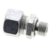 15L & M16x1.5 Zink plated Steel Straight Cutting Fitting with Male Threads 315 bar NBR ISO 8434-1