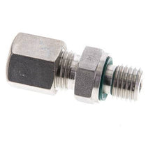 6S & M12x1.5 Stainless Steel Straight Compression Fitting with Male Threads 500 bar FKM ISO 8434-1