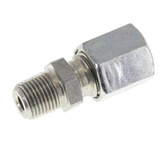 6L & R1/8'' Zink plated Steel Straight Cutting Fitting with Male Threads 315 bar ISO 8434-1 [5 Pieces]