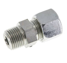 14S & R1/2'' Zink plated Steel Straight Cutting Fitting with Male Threads 630 bar ISO 8434-1