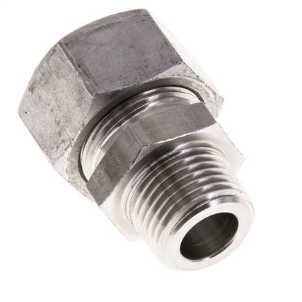 18L & R1/2'' Stainless Steel Straight Cutting Fitting with Male Threads 315 bar ISO 8434-1