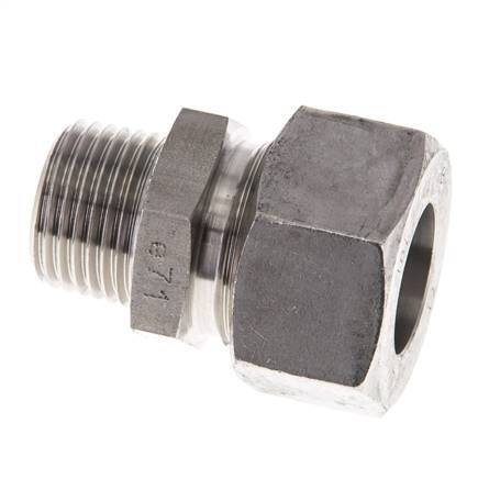 18L & R1/2'' Stainless Steel Straight Cutting Fitting with Male Threads 315 bar ISO 8434-1