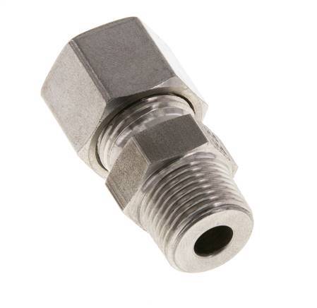10L & R3/8'' Stainless Steel Straight Cutting Fitting with Male Threads 630 bar ISO 8434-1