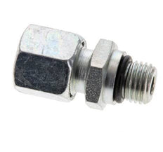 8L & UNF 7/16''-20 Zink plated Steel Straight Cutting Fitting with Male Threads 315 bar ISO 8434-1