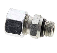 12L & UNF 9/16''-18 Zink plated Steel Straight Cutting Fitting with Male Threads 315 bar ISO 8434-1