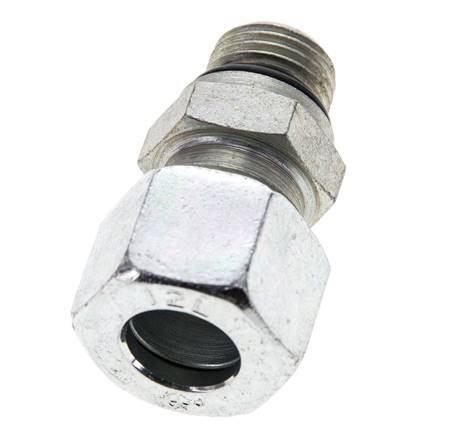 12L & UNF 9/16''-18 Zink plated Steel Straight Cutting Fitting with Male Threads 315 bar ISO 8434-1