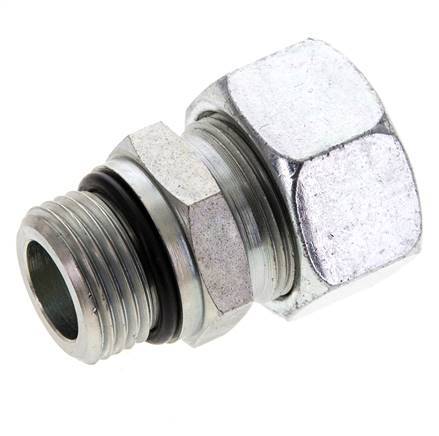 18L & UNF 7/8''-14 Zink plated Steel Straight Cutting Fitting with Male Threads 315 bar ISO 8434-1