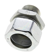 28L & UN 1-1/16''-12 Zink plated Steel Straight Cutting Fitting with Male Threads 160 bar ISO 8434-1