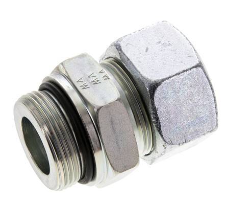 30S & UN 1-5/8''-12 Zink plated Steel Straight Cutting Fitting with Male Threads 400 bar ISO 8434-1