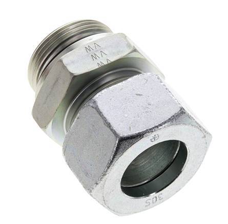 30S & UN 1-5/8''-12 Zink plated Steel Straight Cutting Fitting with Male Threads 400 bar ISO 8434-1