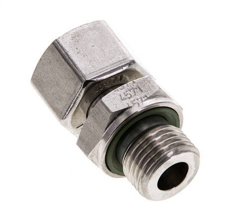 12L & M16x1.5 Stainless Steel Straight Swivel with Male Threads 315 bar FKM Adjustable ISO 8434-1
