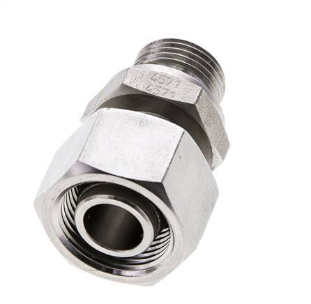 15L & M18x1.5 Stainless Steel Straight Swivel with Male Threads 315 bar FKM Adjustable ISO 8434-1
