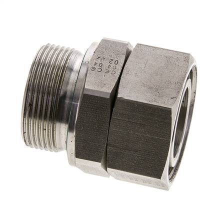 35L & M42x2 Stainless Steel Straight Swivel with Male Threads 160 bar FKM Adjustable ISO 8434-1