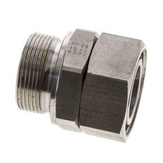 35L & M42x2 Stainless Steel Straight Swivel with Male Threads 160 bar FKM Adjustable ISO 8434-1