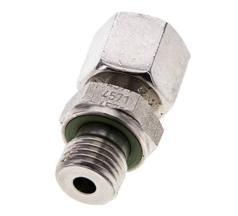 8S & M14x1.5 Stainless Steel Straight Swivel with Male Threads 630 bar FKM Adjustable ISO 8434-1