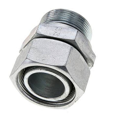 35L & M42x2 Zink plated Steel Straight Swivel with Male Threads 160 bar NBR O-ring Sealing Cone Adjustable ISO 8434-1