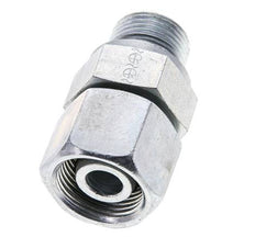 14S & M20x1.5 Zink plated Steel Straight Swivel with Male Threads 630 bar NBR O-ring Sealing Cone Adjustable ISO 8434-1
