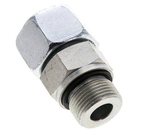 16S & M22x1.5 Zink plated Steel Straight Swivel with Male Threads 400 bar NBR O-ring Sealing Cone Adjustable ISO 8434-1